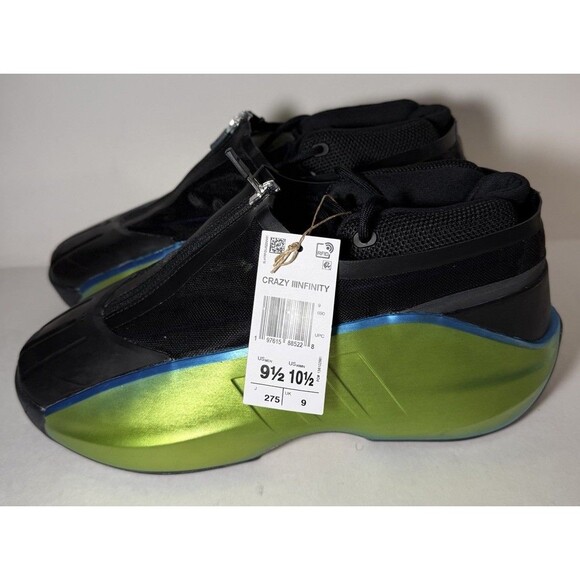 Adidas -Crazy IIInfinity Lace Up Sneakers Casual Shoes -Green JI0852 - 6.5M main image 4